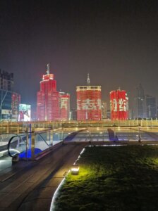 Blick auf Kunming, China