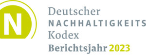 Das Bild zeigt das Logo des Deutschen Nachhaltigkeitskodex Berichtsjahr 2023
